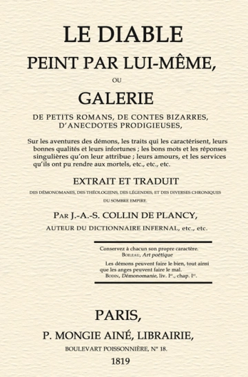 LE DIABLE PEINT PAR LUI-MÊME - COLLIN DE PLANCY