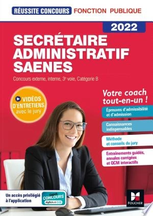 Secrétaire administratif, SAENES - Catégorie B - 2022 - Préparation complète