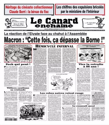 Le Canard Enchaîné N°5335 Du 8 Février 2023