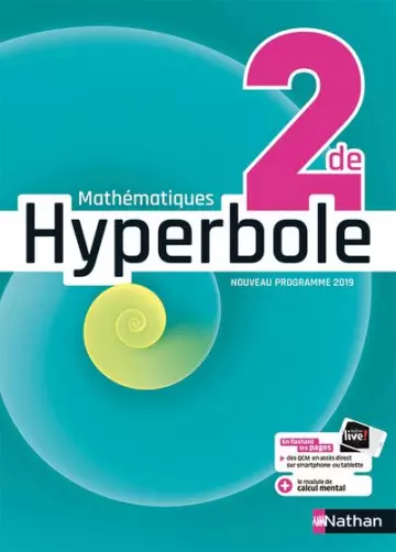 HYPERBOLE MATHS 2NDE LIVRE-PROF COMPLET NATHAN 2019