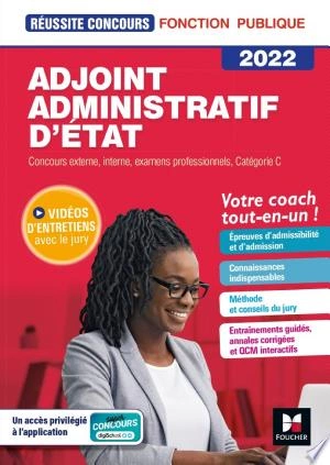 Adjoint Administratif d'Etat - Catégorie C - 2022- Préparation complète