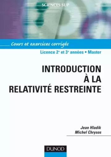 INTRODUCTION À LA RELATIVITÉ RESTREINTE