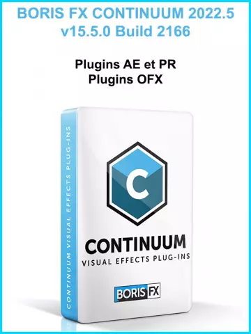 BORISFX CONTINUUM COMPLETE 2022.5 V15.5.0.2166 PLUGINS ADOBE AE/PR ET OFX